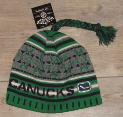 Vancouver Canucks Old Time Hockey Cuffless Toque Winter Knit Hat Cap Size Men's • $16.14