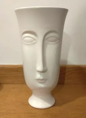 Decorative Tall White Face Vase • £24.99