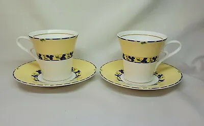 Haeng Nam Bone China Cup And Saucer Floral Theme Korea 7126   2 Lot • $32