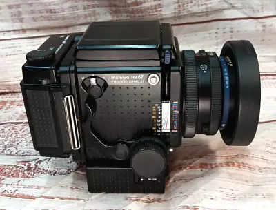 MAMIYA RZ67 Pro II Film Camera  W/110mm F/2.8  Lens & WINDER & 120 Back  JAPAN • $1299