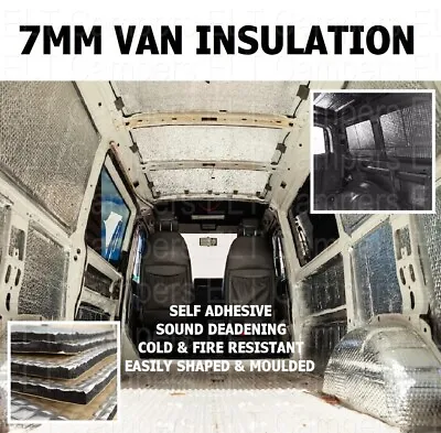 Camper Van Insulation Foam Soundproof Closed Cell Self Adhesive 7mm X 10m Vw T6 • £35.95