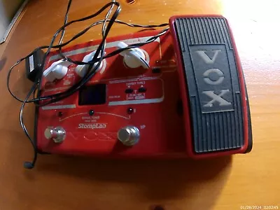 Vox SL2B StompLab 1B Multi-Effects Modeling Bass Guitar Pedal W/ Adapter • $65