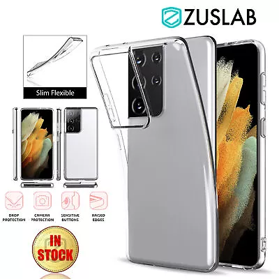 For Samsung Galaxy S21 S20 Plus Ultra S10 Note 10 Case Soft Slim Clear Cover • $4.95