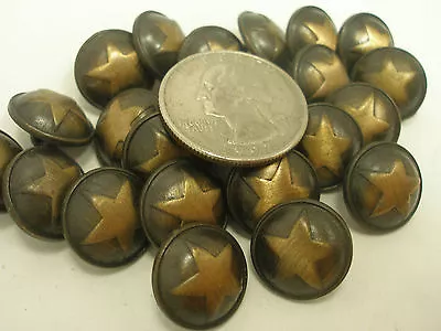 New Lots Of Military Metal Brass Star Buttons Size 5/8  (#G1) • $3.99