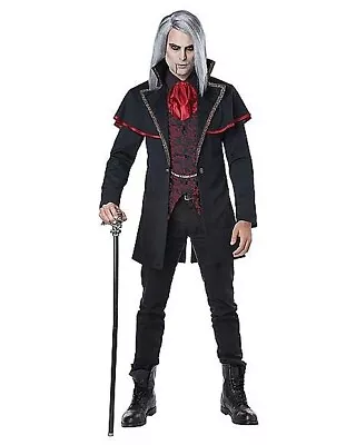 Spirit Halloween Adult Gothic Vampire Costume With Cape And Shirt Size (L) 44-46 • $24.87