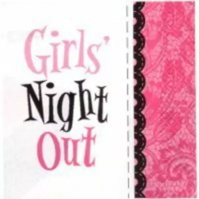 Bachelorette / Hens Night Party Supplies Girls Night Out Beverage Napkins Pk.16 • $7.95