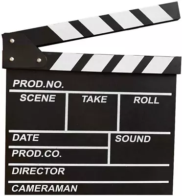 BERON Professional Vintage TV Movie Film Clap Board Slate Cut Prop Director Clap • $13.94