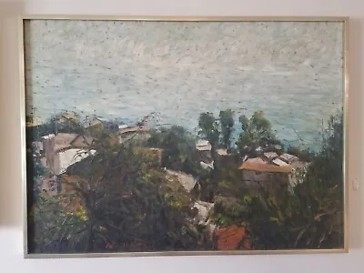 Marco Sassone Laguna Beach Original Oil On Canvas 32 X 44 Inches 1971 • $7000