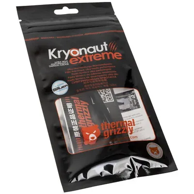 $19.82 • Buy Thermal Grizzly Kryonaut Extreme Thermal Grease Paste - 2.0 Gram