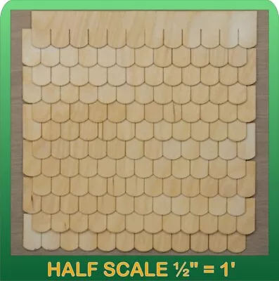 $11.95 • Buy Half Scale Laser Cut Fishscale Speed Shingle Strips By Greenleaf Dollhouses