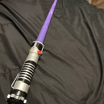 Hasbro Star Wars Mace Windu Purple Telescoping Lightsaber 2002 Non Electronic • $16.99