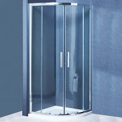 £189.99 • Buy Offset Quadrant Shower Enclosure And Tray Corner Cubicle 6mm Glass Door Screen