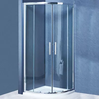 Offset Quadrant Shower Enclosure And Tray Corner Cubicle 6mm Glass Door Screen • £220.99