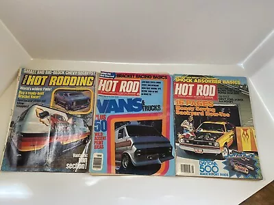 Vintage 70’s Lot Hot Rod / Hot Rodding Magazine Lot Of 3 Vans &Trucks Vantastic! • $9.90