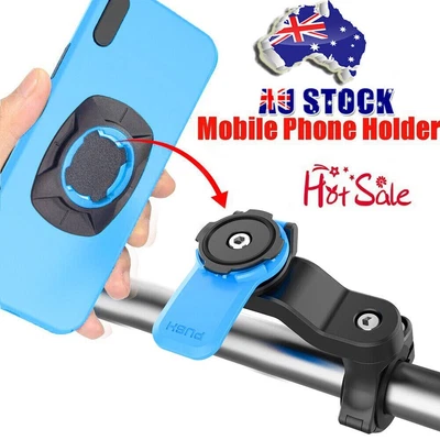 $12.89 • Buy Universal Motorcycle Bike Bicycle Phone Holder Mount Release AU HOT