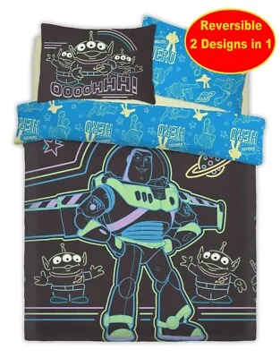 £22.95 • Buy New Official Toy Story Buzz Lightyear Double Duvet Quilt Cover Set Kid Boys Bed