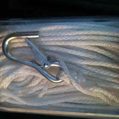 $24.99 • Buy 2 Pack Anchor Line & Hook 1/4 X 50' Braided Nylon All Purpose Weather Proof Rope