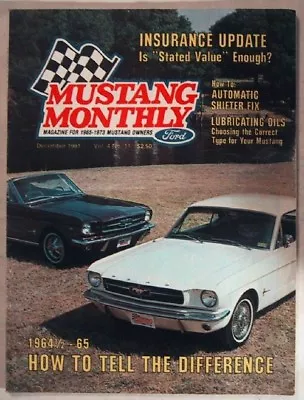 MUSTANG MONTHLY 1981 DEC - RUMBLE SEAT'64 ½ V '65 • £16.28