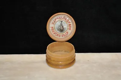 Vintage Kangaroo Brand Shaving Soap Wood Box C.1950 • $68.99