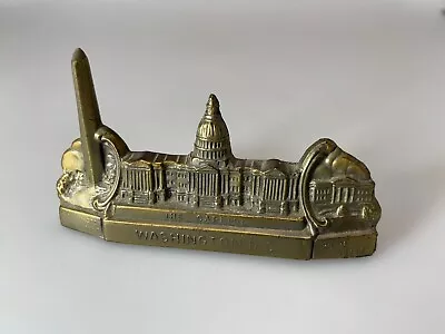 Very Rare Vintage Washington Cityscape Metal Souvenir Building By K&O • $110