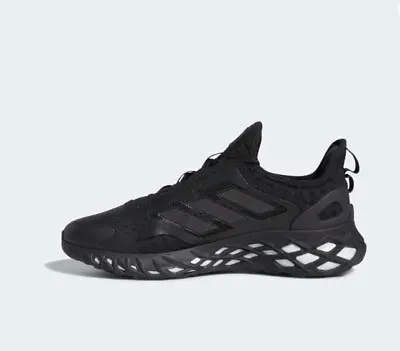 Adidas Web Boost Men's Running Sneakers Shoes Black/ White • $75