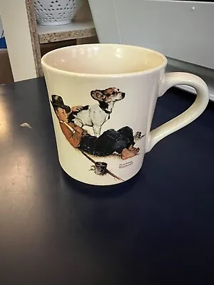 1986 Norman Rockwell  A Boy And His Dog  Four Seasons Collection Coffee Mug Cup • $3.50