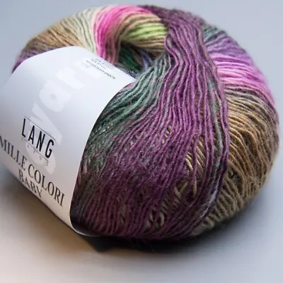 $7.69 • Buy Lang Yarns Mille Colori Baby 52 - Ll 623 5/12ft/1.8oz - Needle Thickness 3