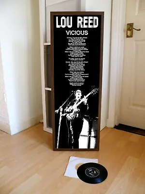 £16.99 • Buy Lou Reed Vicious Poster Lyric Sheet,walk On The Wild Side,velvet Underground