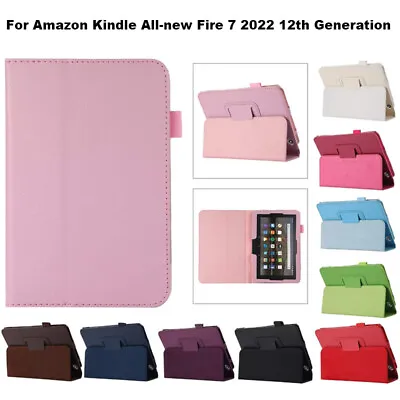 £7.43 • Buy For Amazon Kindle All-new Fire 7 2022 12th Gen 7  Tablet Flip Case Leather Cover