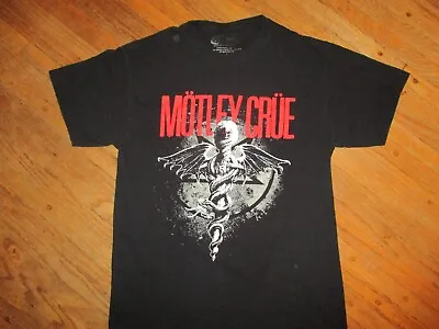 MOTLEY CRUE T SHIRT Band Retro Concert Dr. Feelgood Caduceus Logo MEDIUM • $14.99