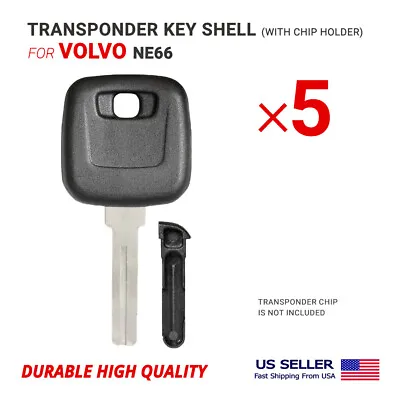  5x Key Shell Case  4 Track With Blade NE66 For Volvo With Chip Holder • $12.95