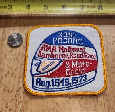 Vintage Patch - Koni-Pocono AMA National Jamboree Road Race & Moto-Cross 1973 • $10.45