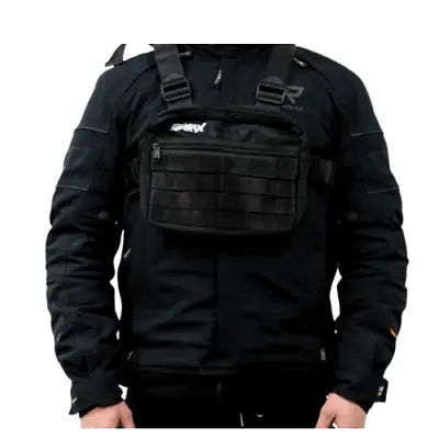 Mens Sling Backpack Max Motorcyles Tactical Outdoor Travel Shoulder Chest Bag • £14.99