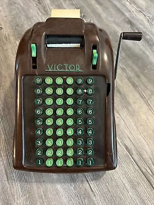 Vintage Victor  Adding Subtracting Machine Brown • $39.99