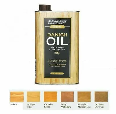 Colron Refined Danish Oil Interior & Exterior Wood Blend Of Natural Oils - 500ml • £15.95