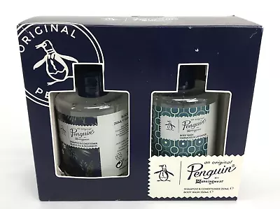 Penguin Men's Gift Set - 2in1 Shampoo/Conditioner 250ml & Bodywash 250ml - BNIB • £5.99