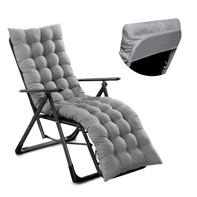 Sun Lounger Cushion Bench Chair Sunbed Garden Recliner Replacement Anti Slip UK • £11.89