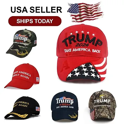 Trump 2024 MAGA Hat Save America Again Embroidered Cap Donald Trump Cap Unisex • $19.99
