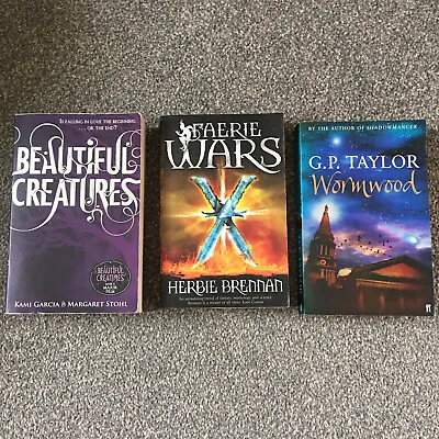 £6 • Buy Books Bundle X3 Fantasy Beautiful Creatures Faerie Wars Wormwood VGC Novels