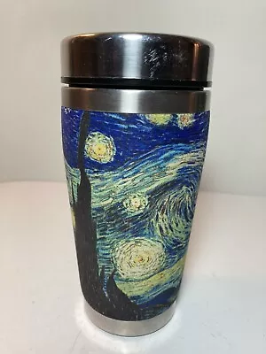 $12.50 • Buy Mugzie Travel Cup “Starry Starry Night” Van Gogh 16 Oz