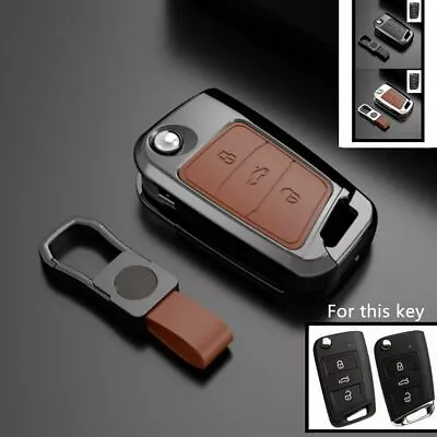 Zinc Alloy Car Key Case Cover Holder For VW Volkswagen Polo Skoda Golf Tiguan • $26.20