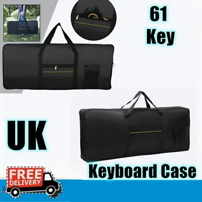 Portable 61 Key Keyboard Electric Piano Padded Case Gig Bag For YAMAHA CASIO UK • £14.99