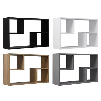 £15.99 • Buy Nyborg Rectangular Wooden Floating Wall Mounting Shelf Display Unit Book Storage
