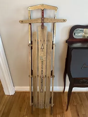 Vintage Wooden Gladding American Flyer Snow Sled Model 960 • $125