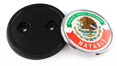 Nayarit Mexico Car Truck Grill Black Badge 3.5  Grille Chrome Emblem • $15.99