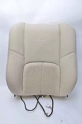 06 Infiniti G35 Sedan Front Right Passenger Upper Seat Back Spprt Beige Leather  • $124.96