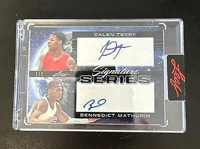 2022-23 Leaf Multigraphics Bennedict Mathurin Dalen Terry Dual RC Auto #1/1 • $39.99