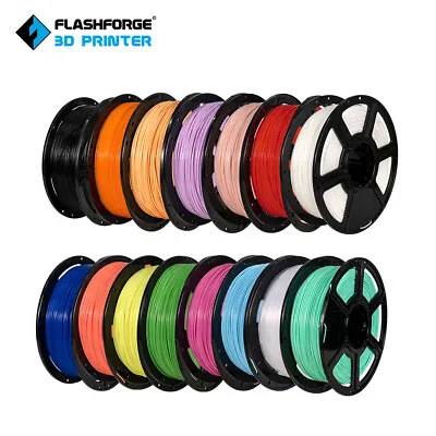 $21.59 • Buy Flashforge 3D Printer Filament PLA PETG Pro 1.75mm 0.5kg/1kg Spool Eco-friendly