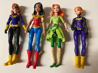 DC Superhero Girls Dolls Bundle 6 Inch Batgirl Wonder Woman Poison Ivy • £14.99