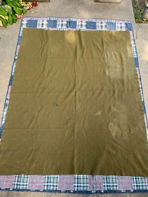 $29.99 • Buy Vintage Green Army Military Wool Blanket 72” X 60”